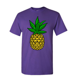 OG Pineapple Graphic Men's Purple T-Shirt | California Weed Blog